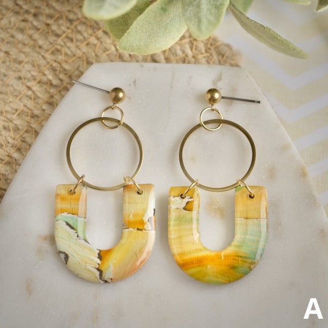 Darling Arch Dangles in Painted Watercolour