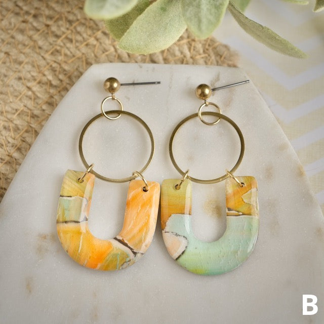 Darling Arch Dangles in Painted Watercolour
