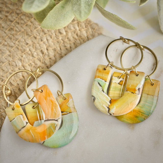 Darling Arch Dangles in Painted Watercolour