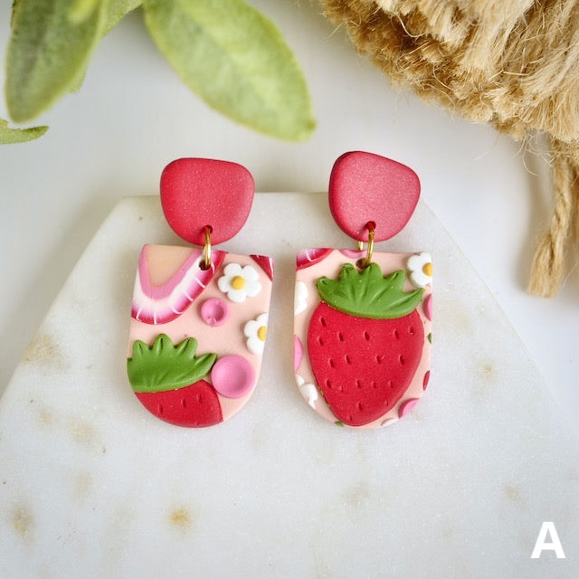 Alexandra Dangles in Strawberry Slices