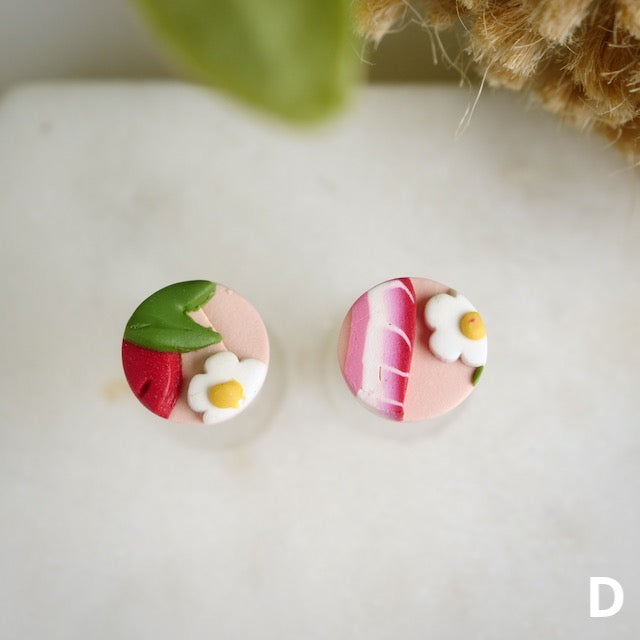 Micro Studs in Strawberry Slices
