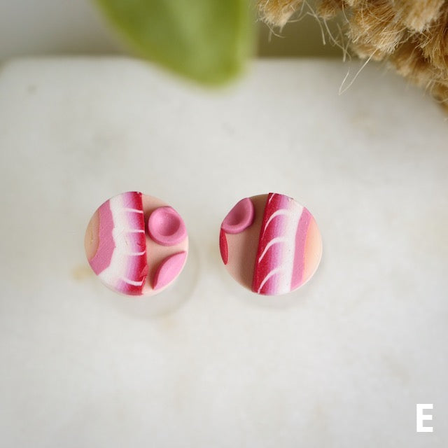 Micro Studs in Strawberry Slices