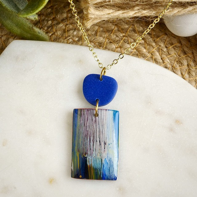Painted Clay Pendant