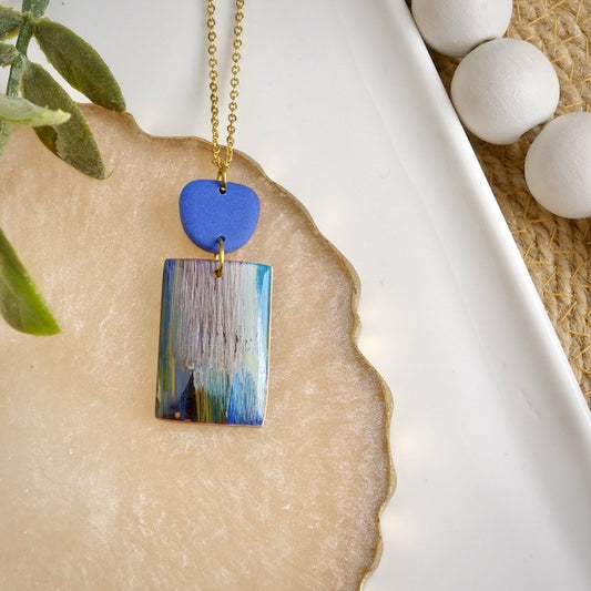 Painted Clay Pendant