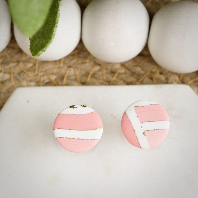 Circle Studs in Layer Cake