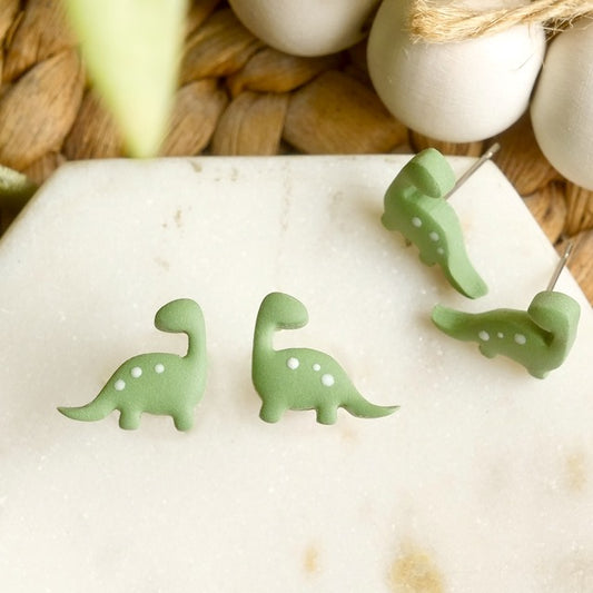 Dinosaur Studs in Green