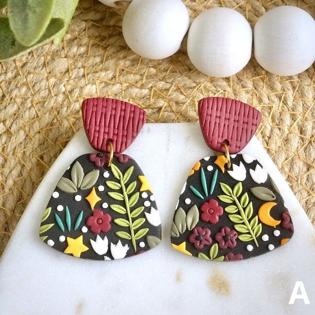 Woolwich Dangles in Midnight Floral