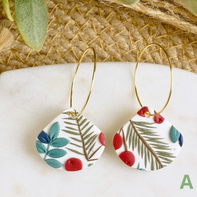 Petal Hoops in Winter Berry