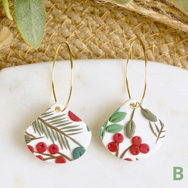 Petal Hoops in Winter Berry