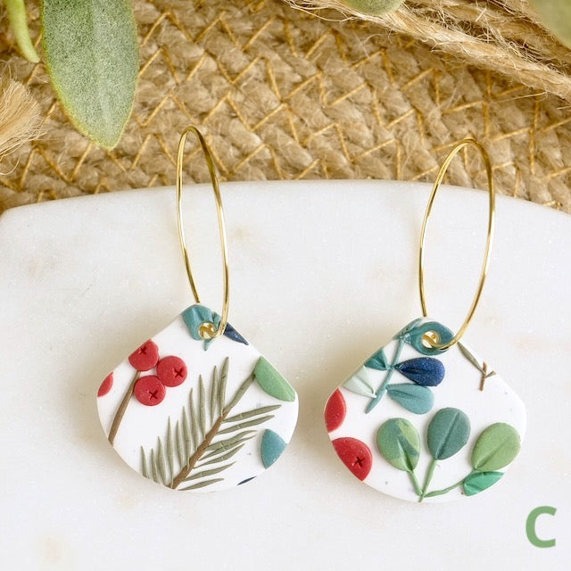 Petal Hoops in Winter Berry