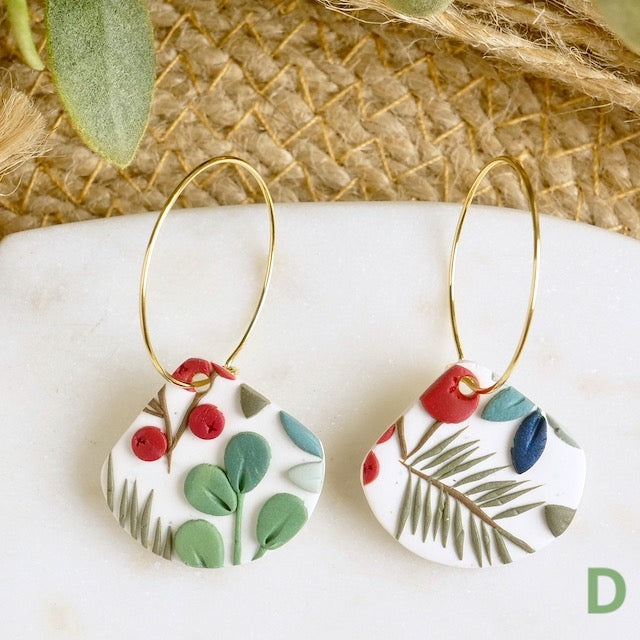 Petal Hoops in Winter Berry