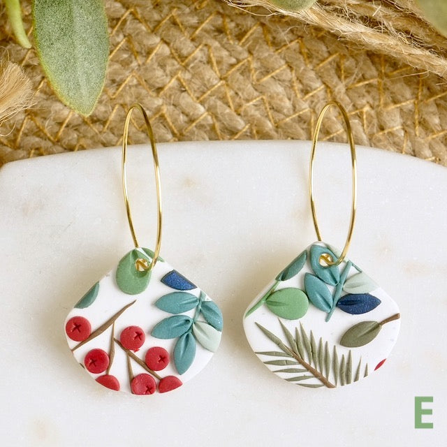 Petal Hoops in Winter Berry
