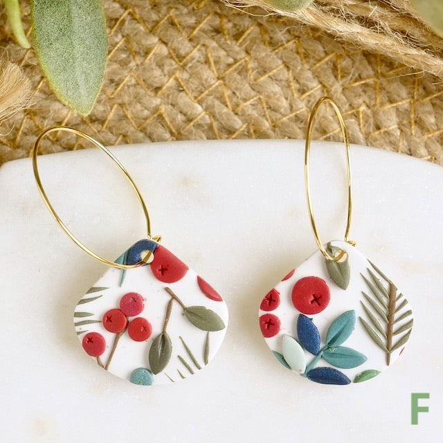 Petal Hoops in Winter Berry