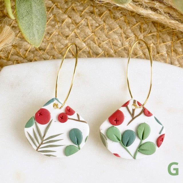 Petal Hoops in Winter Berry