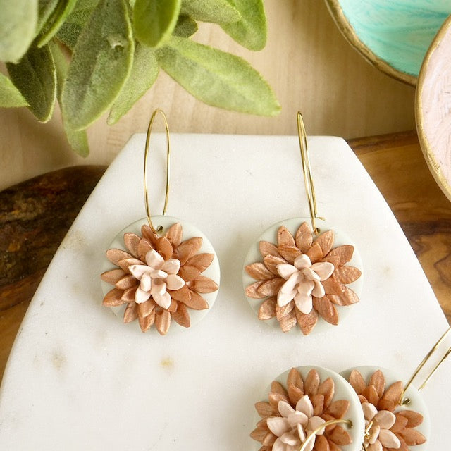 Carden Hoops in Floral