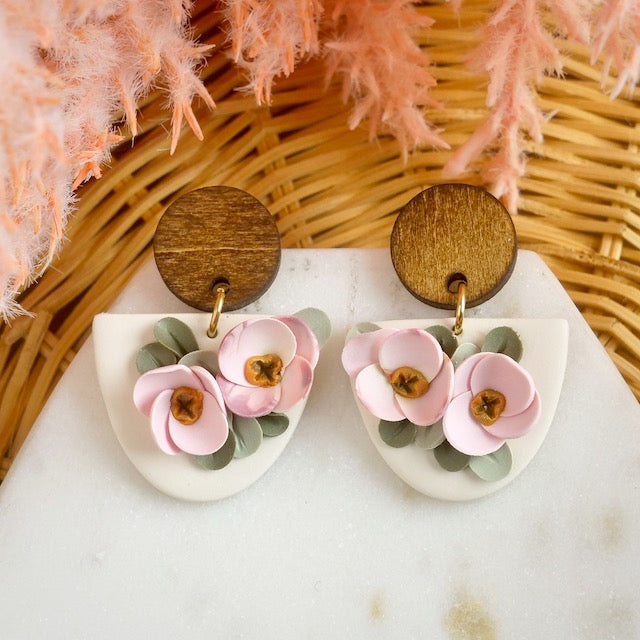 Merion Dangles in Pink Floral