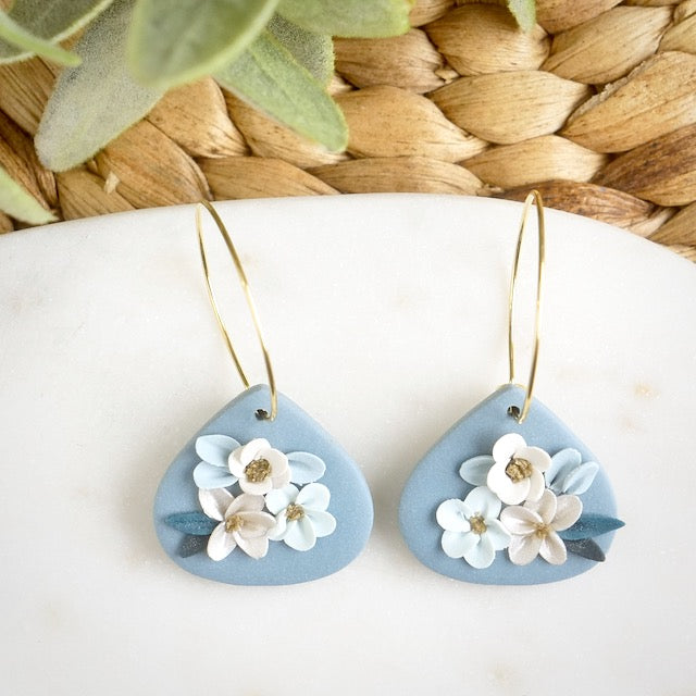 Phelan Hoops in Blue Floral
