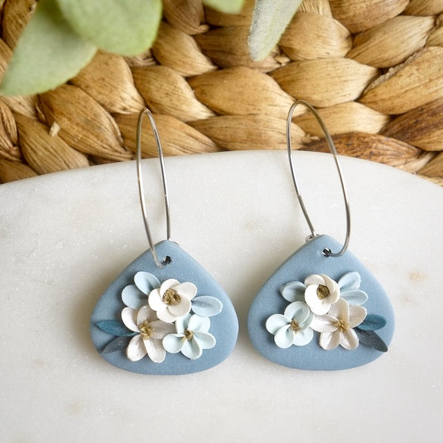Phelan Hoops in Blue Floral