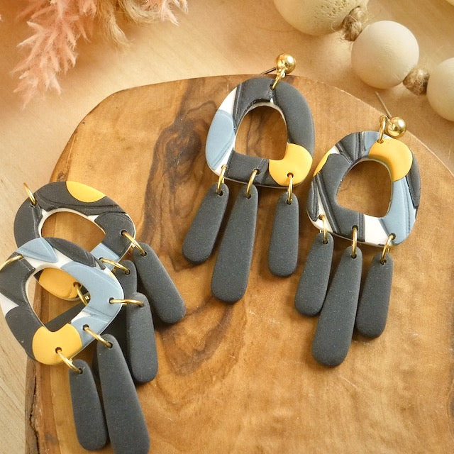 Thompson Dangles in Indigo Branches