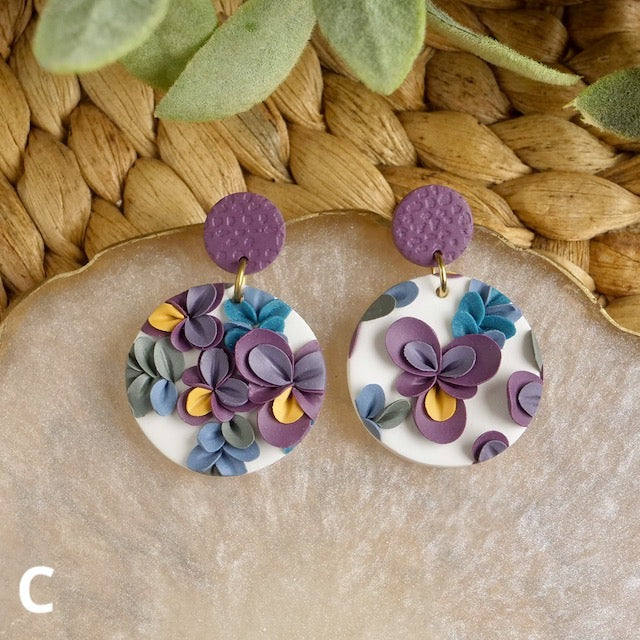 Carden Dangles in Violet Flowers