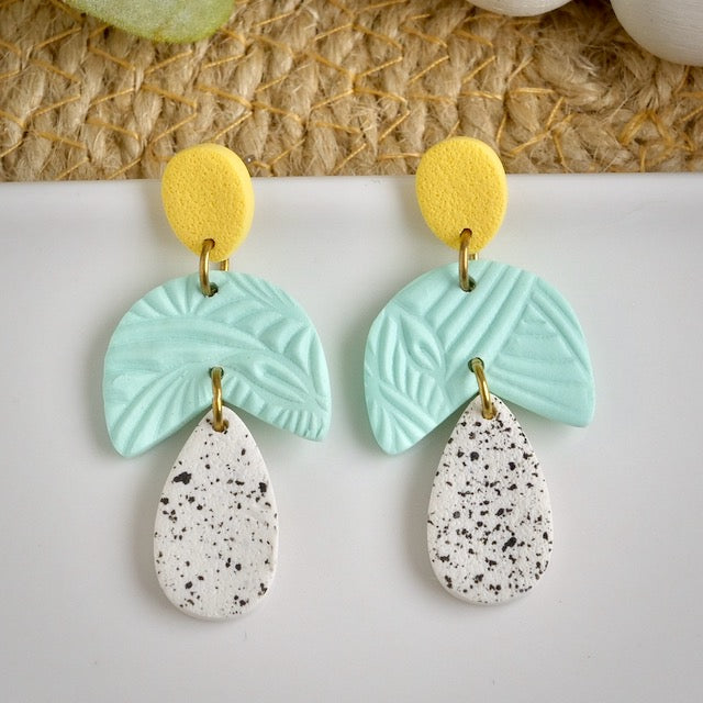Kipling Dangles in Pastel Polka Dots