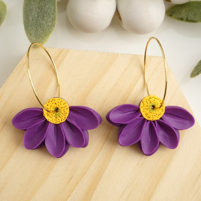 Hoops in Purple Daisies