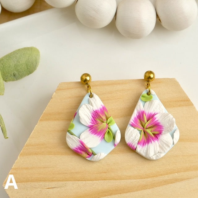Callander Dangles in Pretty Pink Floral