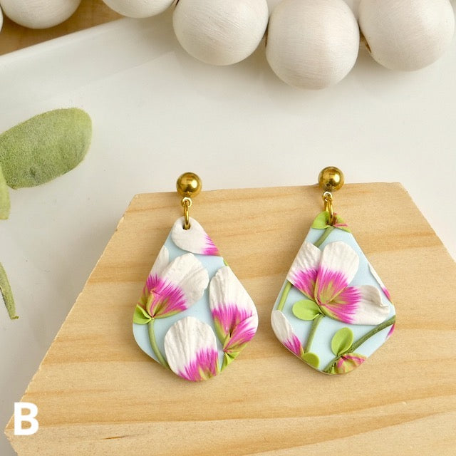 Callander Dangles in Pretty Pink Floral