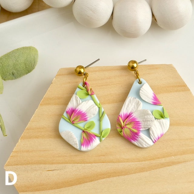 Callander Dangles in Pretty Pink Floral