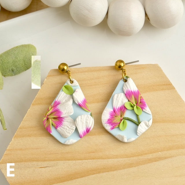 Callander Dangles in Pretty Pink Floral