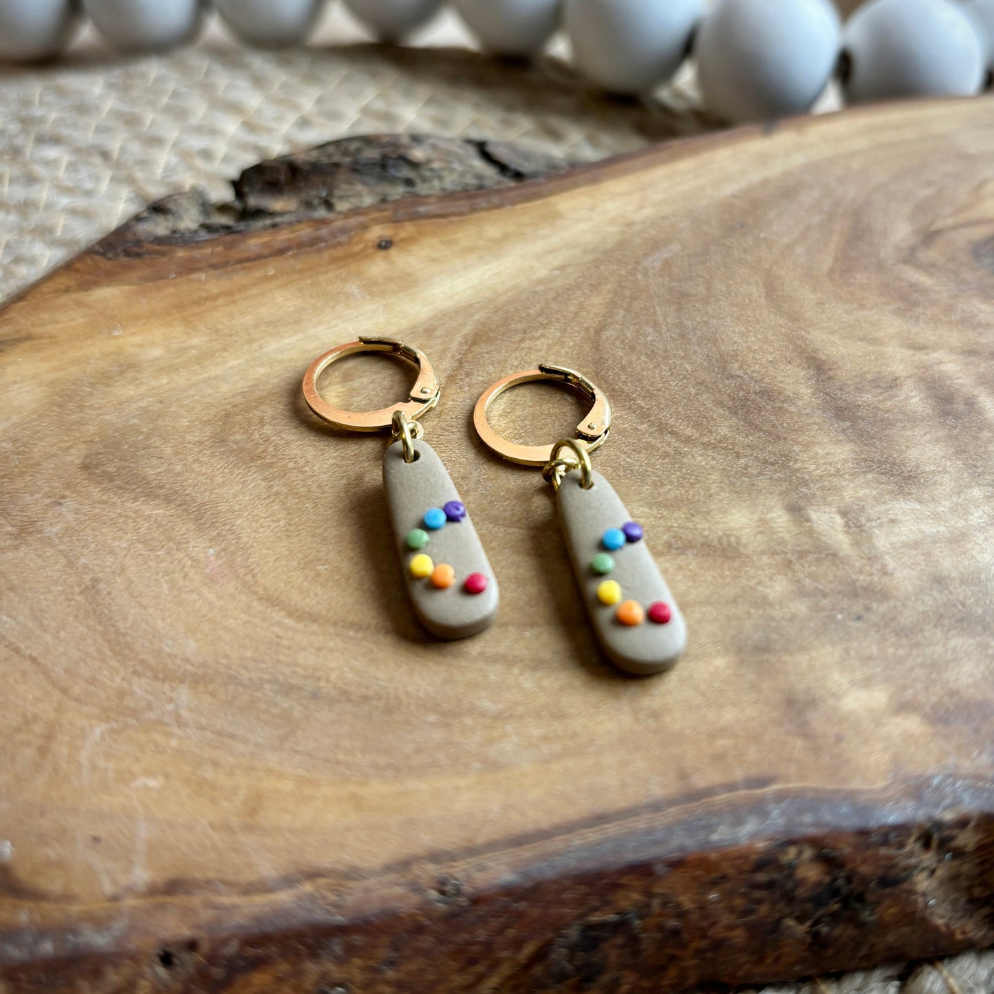 Art Palette Dangles with Lever Back Earring Hooks