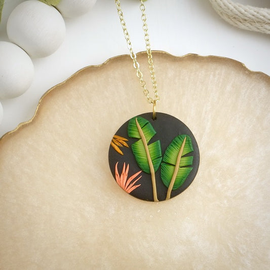 Carden Pendant in Moody Botanical