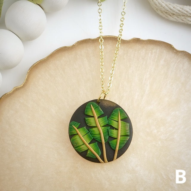 Carden Pendant in Moody Botanical