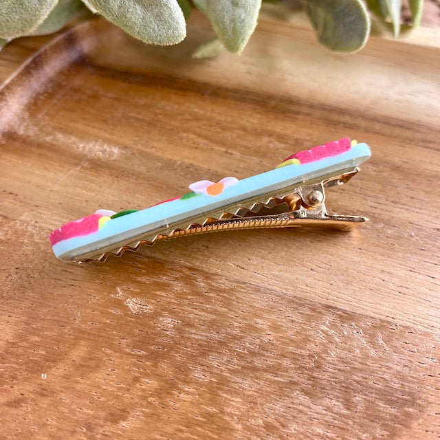 Hair Clip in Grapefruit