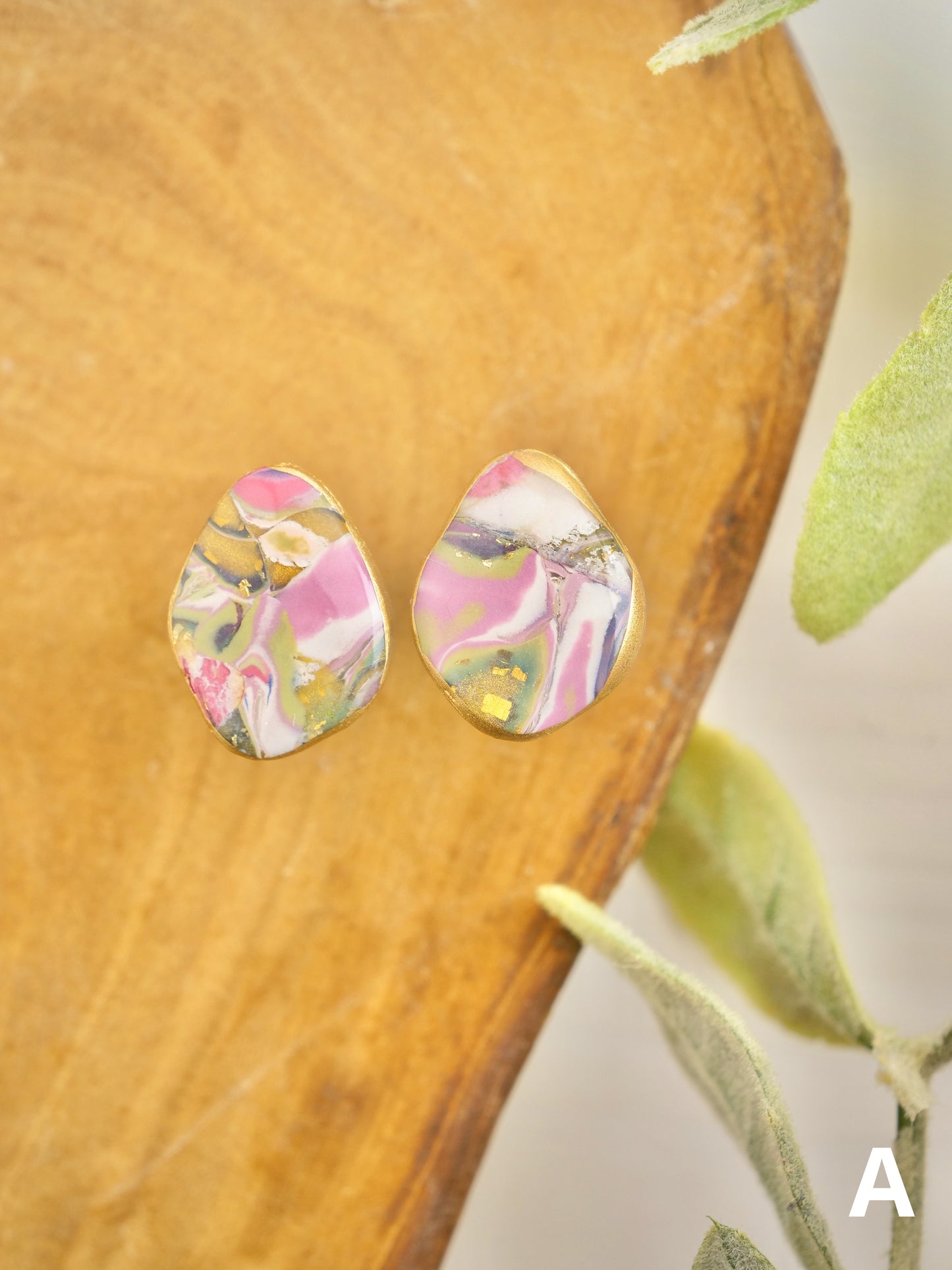 Aqua Stone Studs