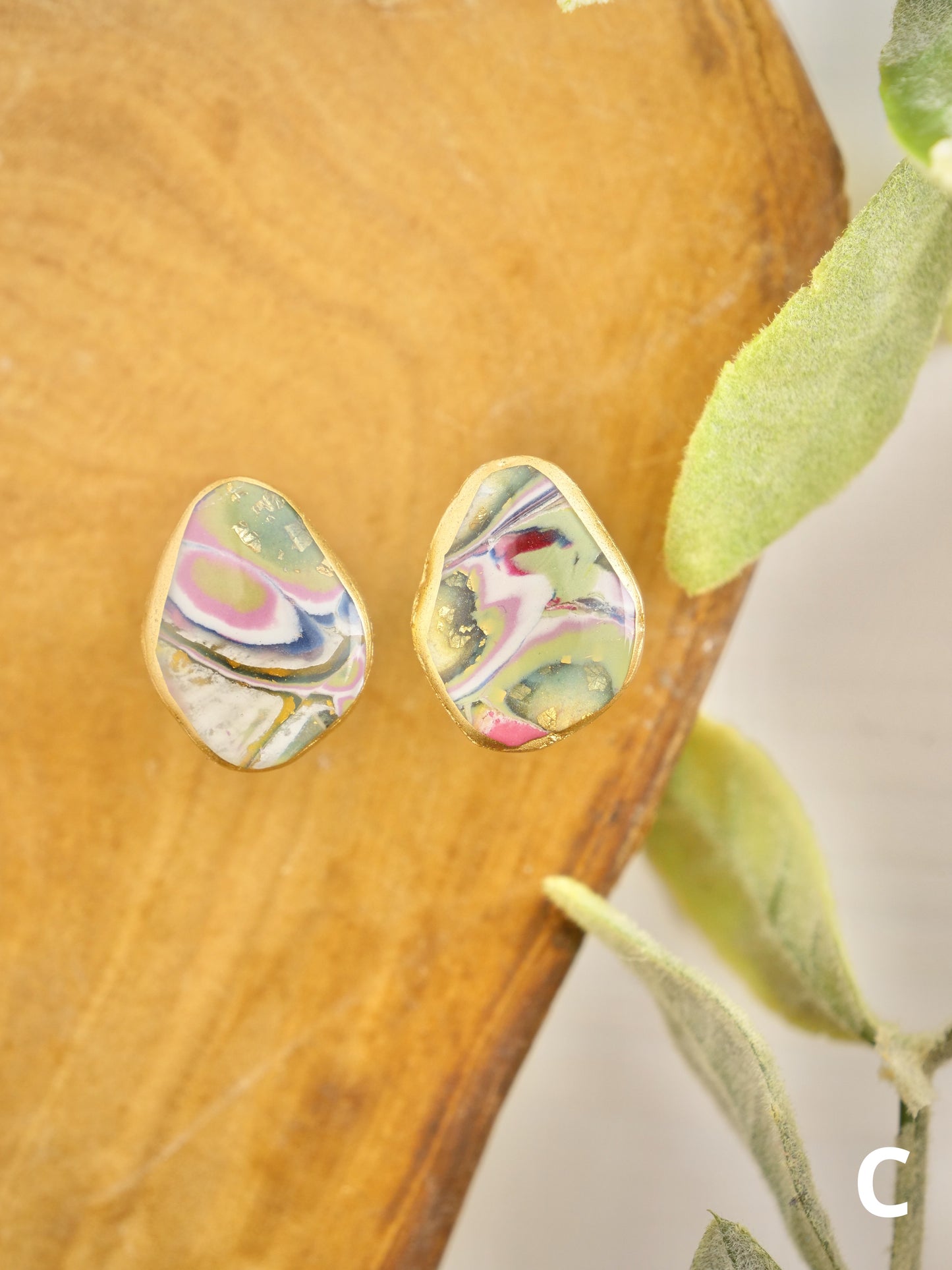Aqua Stone Studs
