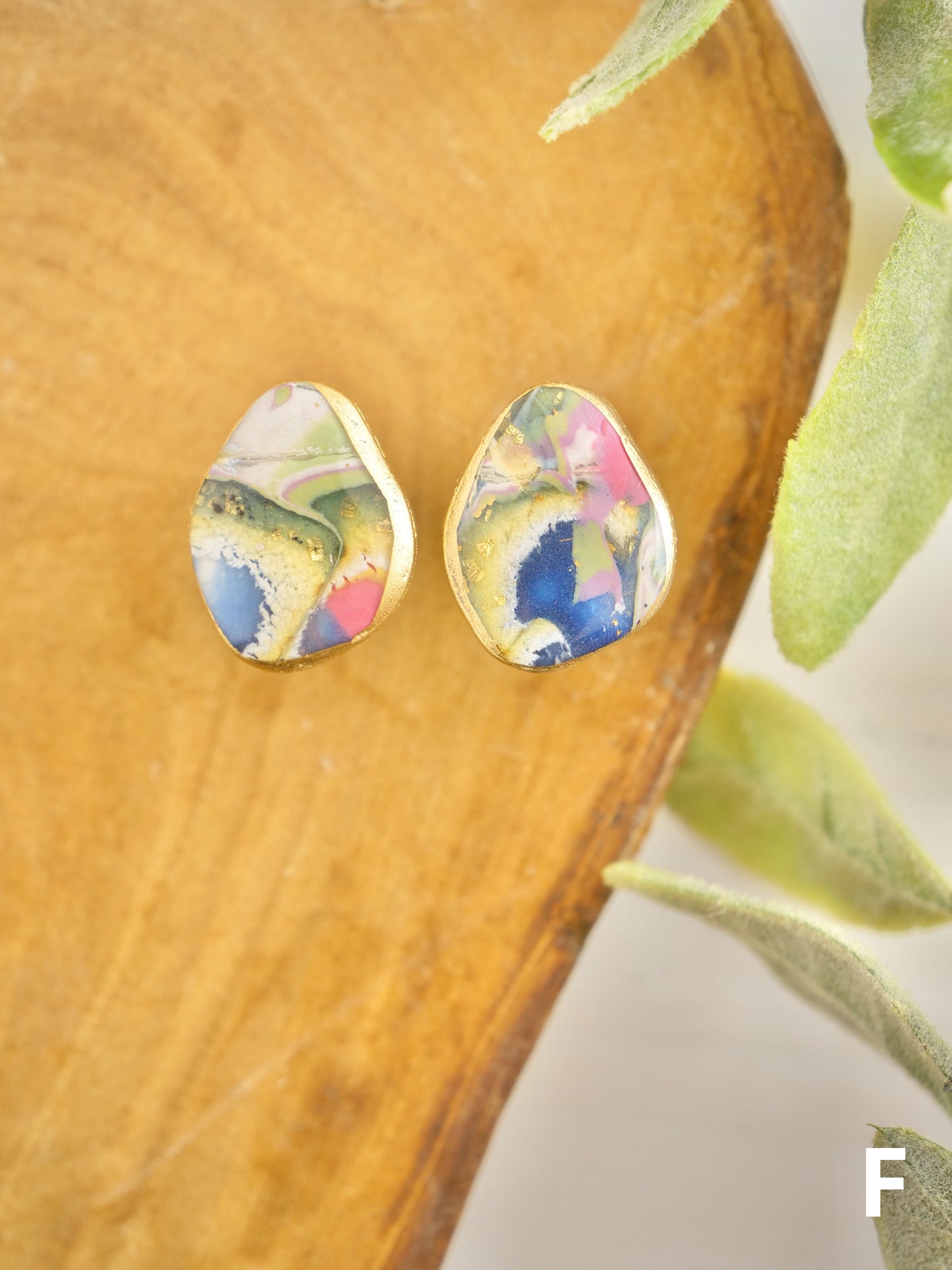 Aqua Stone Studs