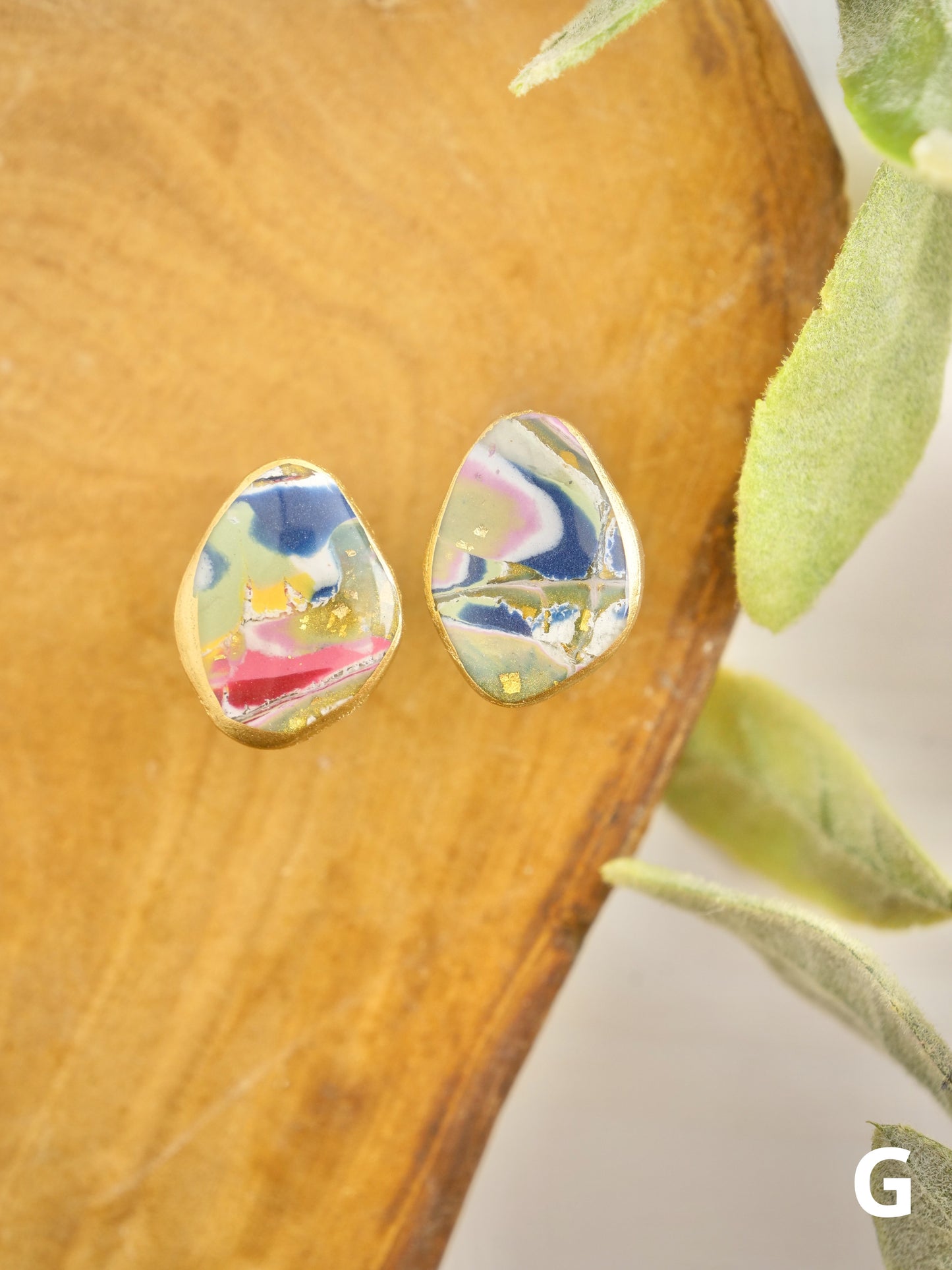 Aqua Stone Studs