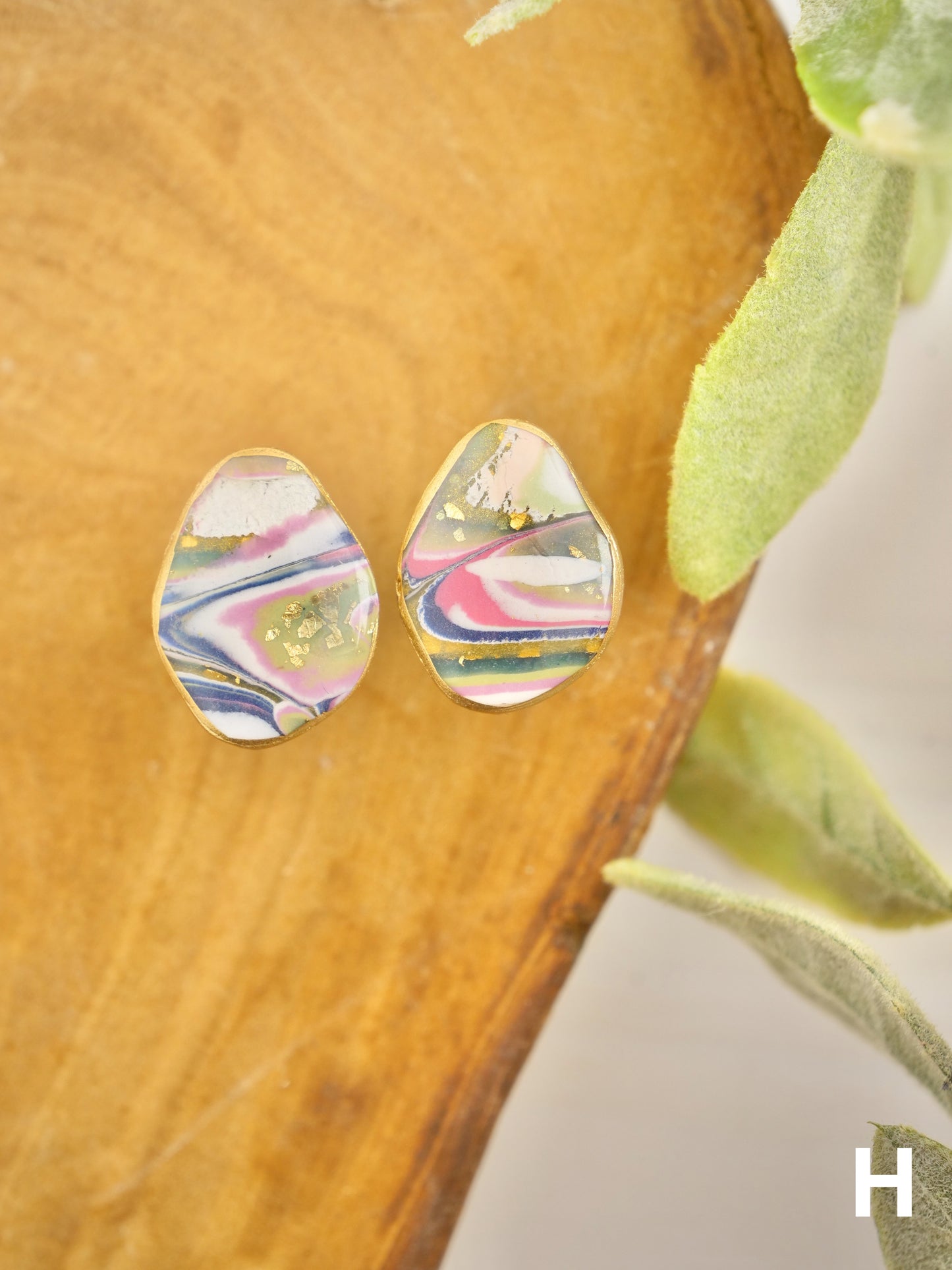 Aqua Stone Studs