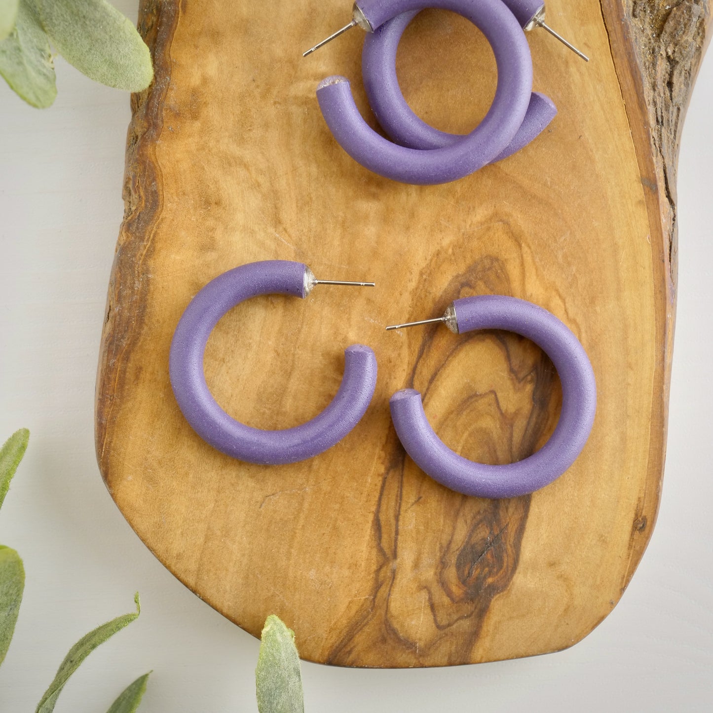 Clay Hoop in Purple