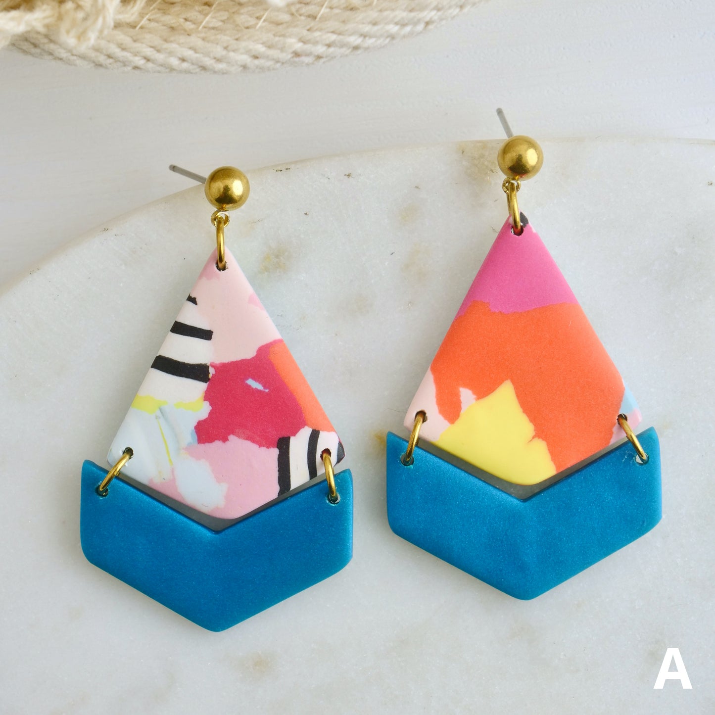 Bailey Dangles in Neon Rip & Tear