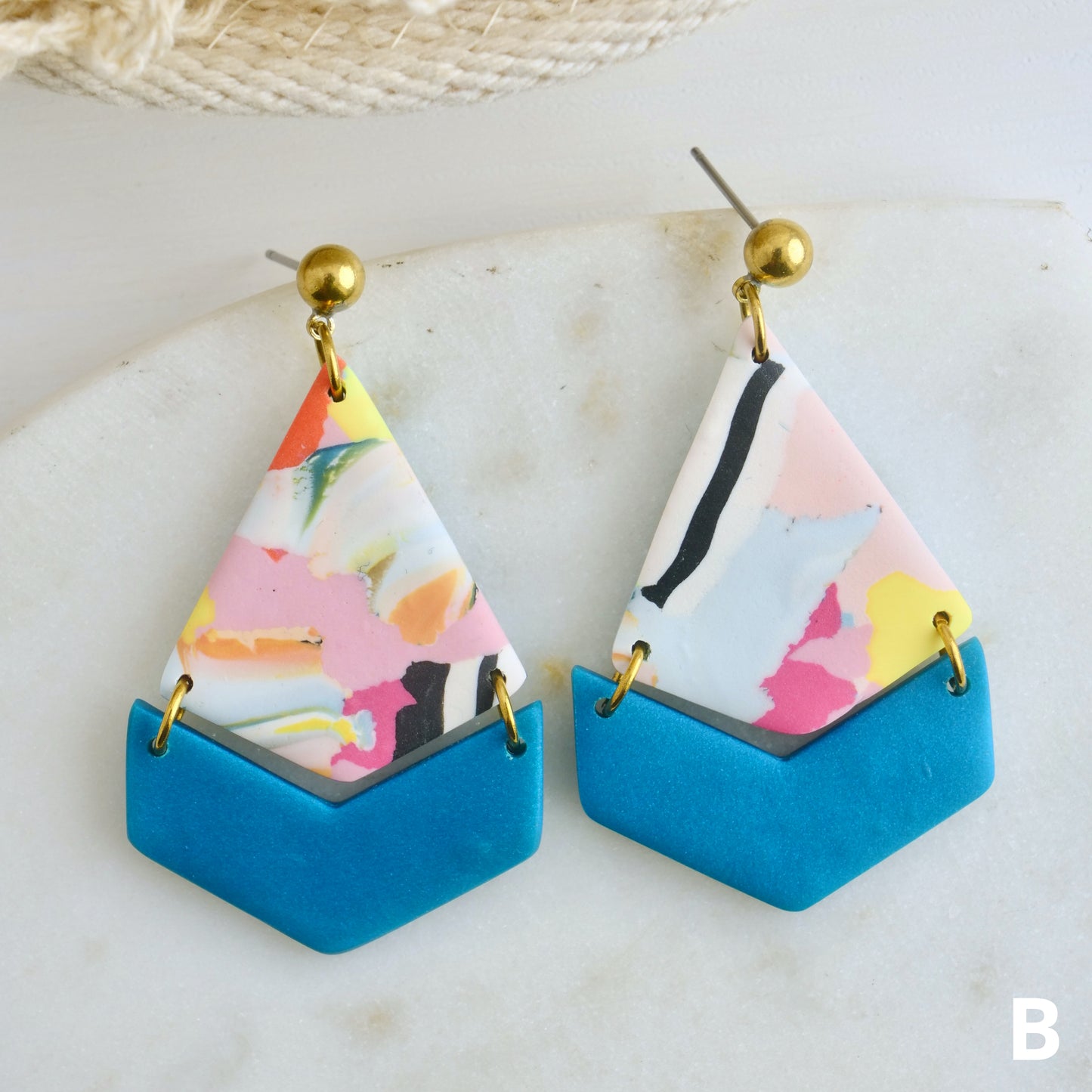 Bailey Dangles in Neon Rip & Tear