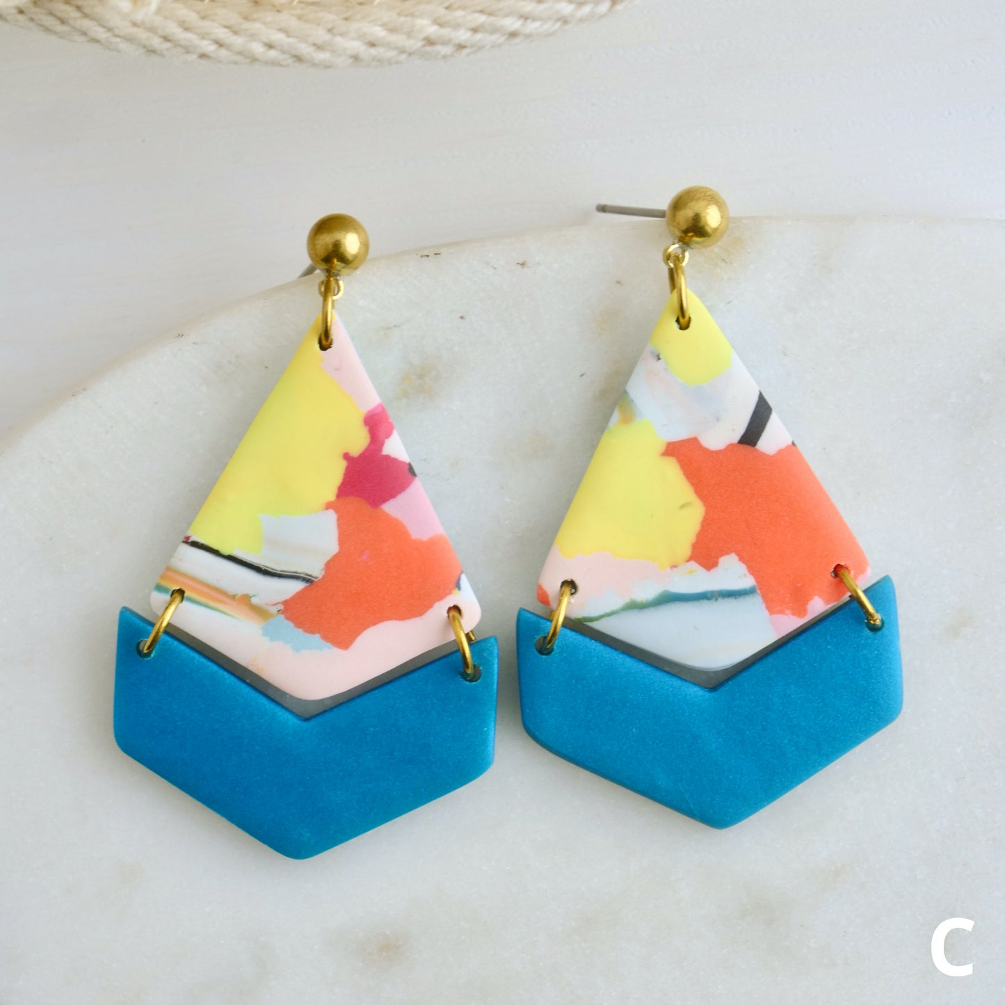 Bailey Dangles in Neon Rip & Tear