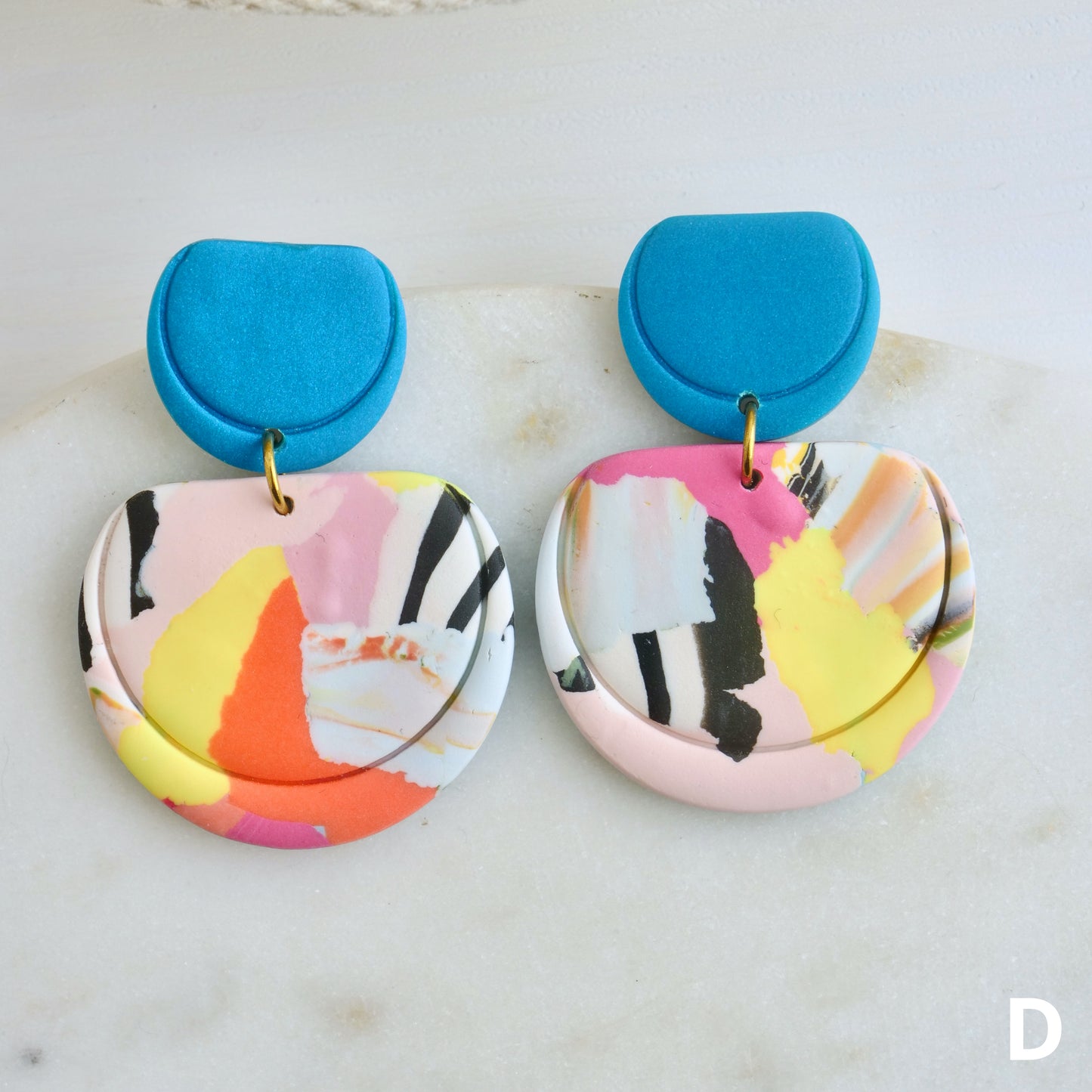 Talbot Dangles in Neon Rip & Tear