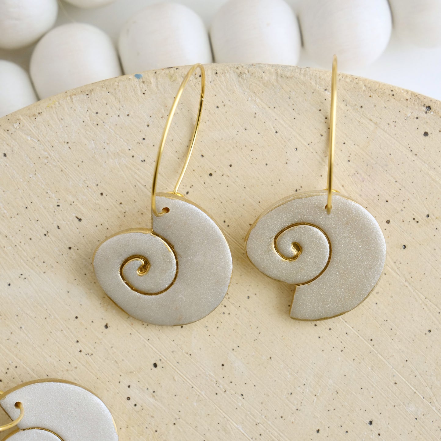 Seashell Hoops