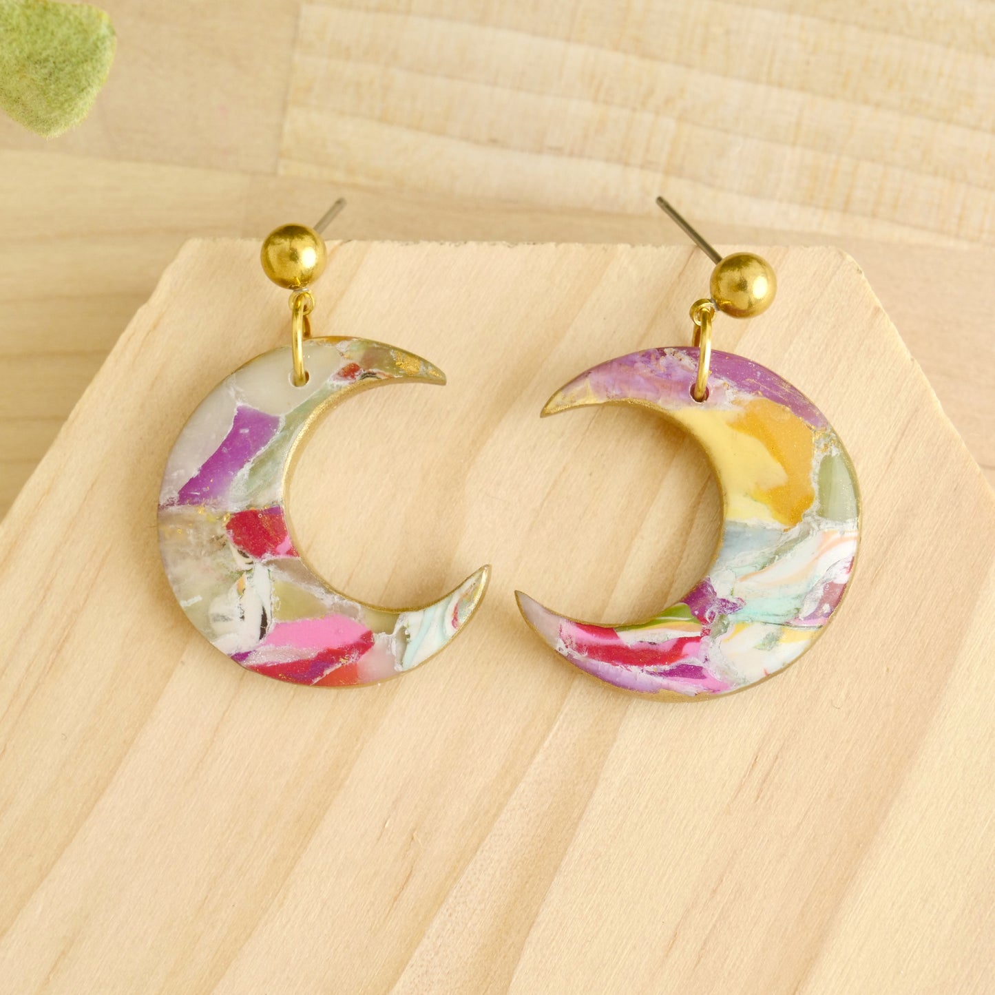 Dangles in Marbled Jewel