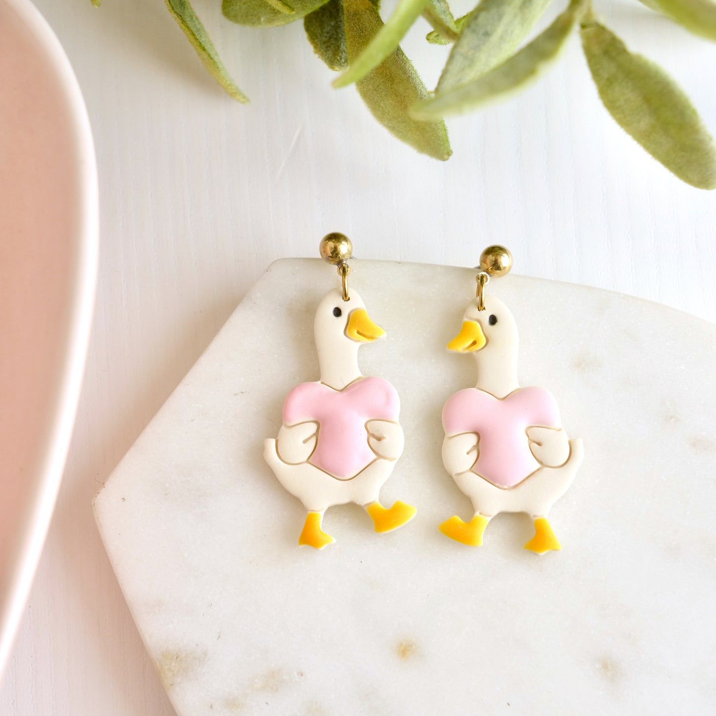Heart Goose Dangles