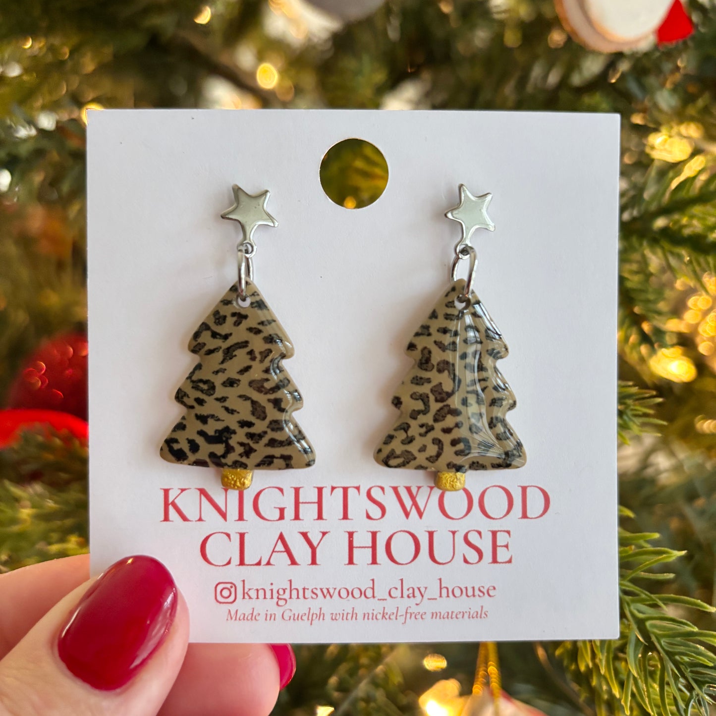 Leopard Print Christmas Trees