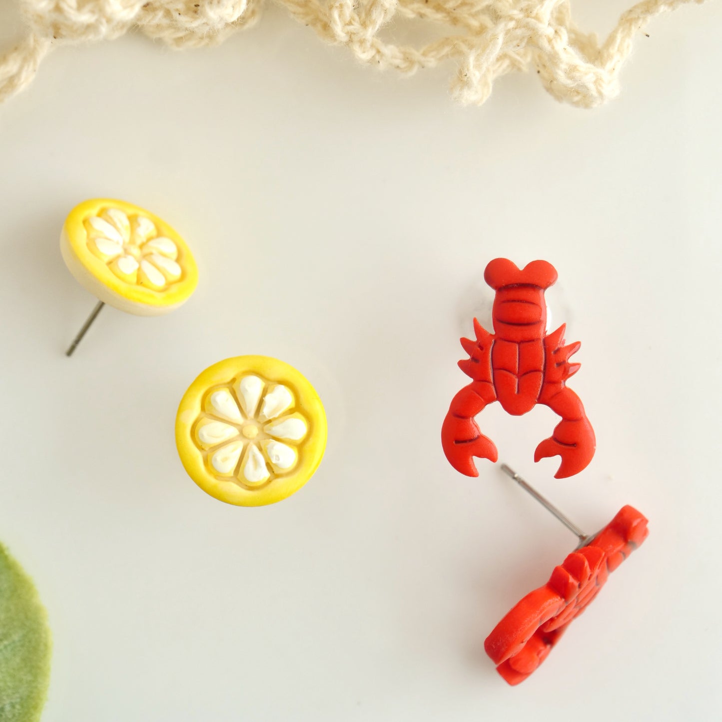 Stud 2 Pack with Lobster and Lemon Studs