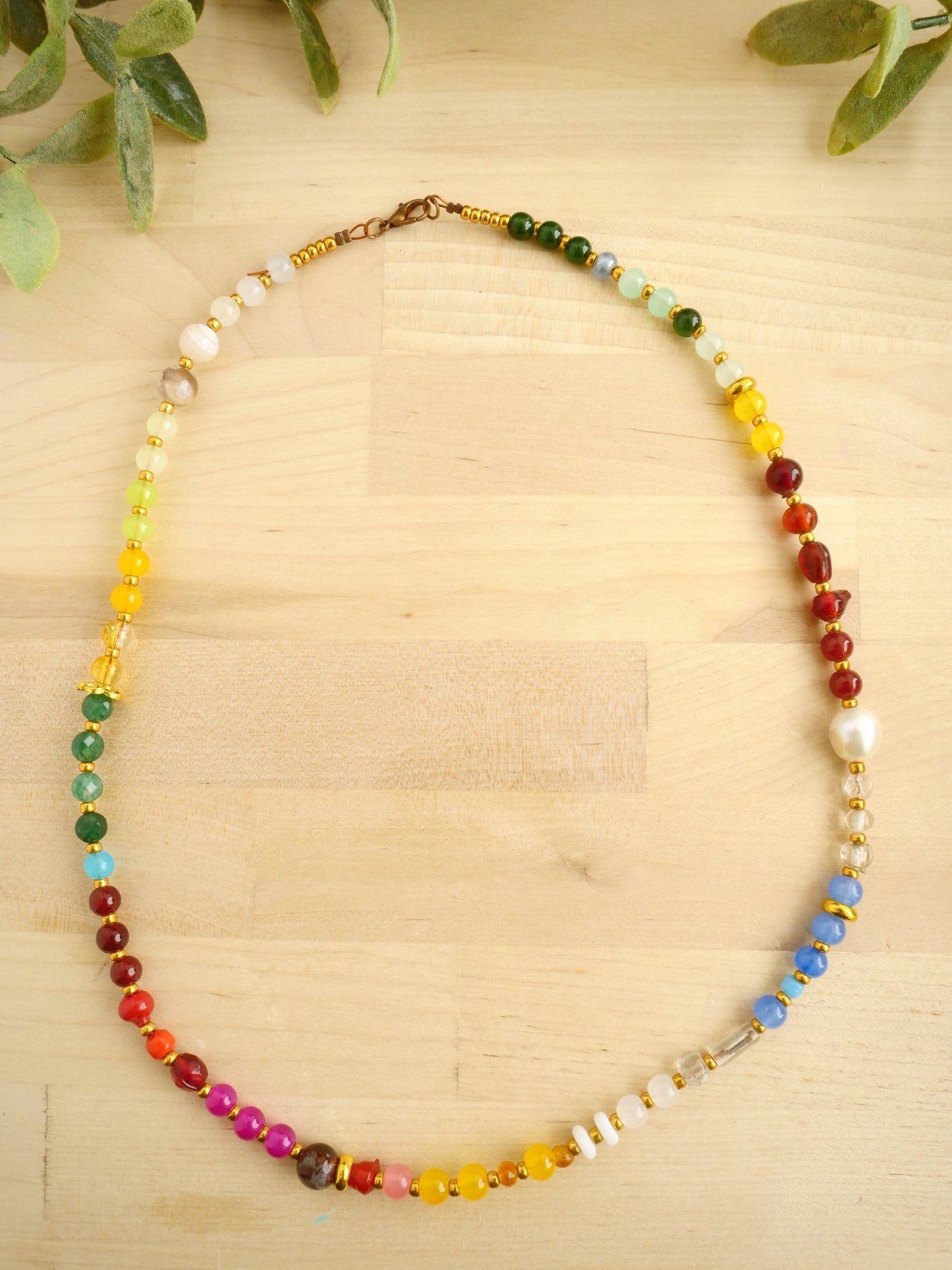 21" Glass Bead Necklace in Arizona